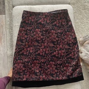 Dimri circle skirt with flower design